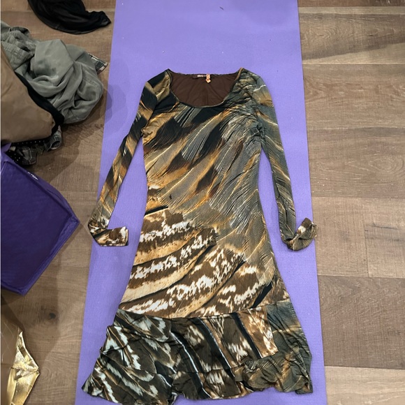 Roberto Cavalli Shift Long Sleeved Dress Size S - Picture 9 of 10